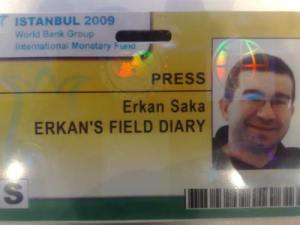 A new turn in Erkan's Field Diary history. Receiving official invitation to press room...